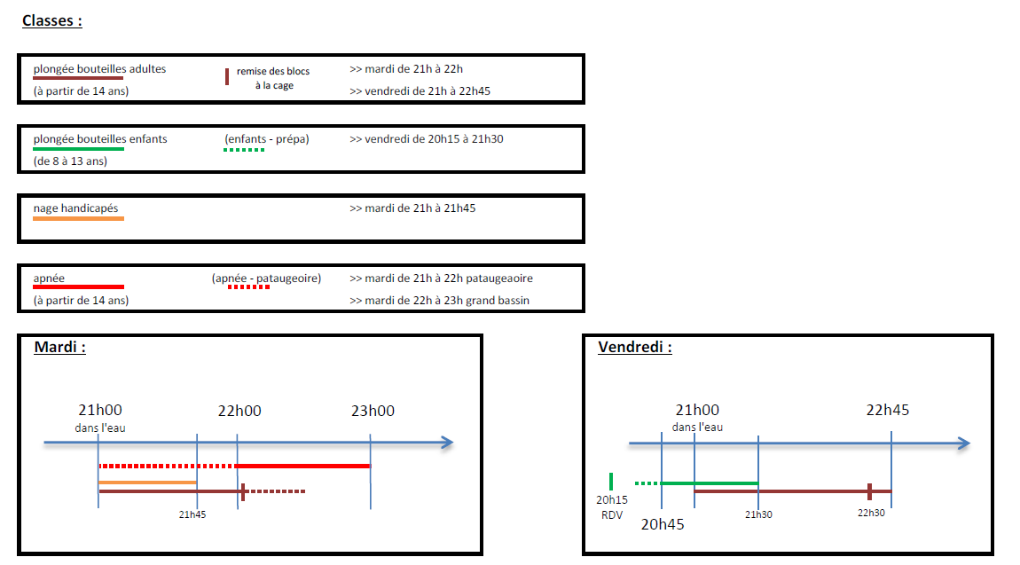 Horaires 2020-21